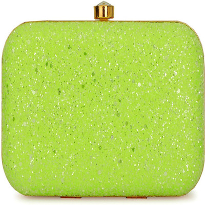Tooba Handicraft Party Green, Multicolor  Clutch