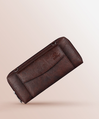 The CLOWNFISH Casual Brown  Clutch