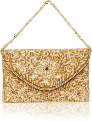 Misha Casual, Formal, Party Gold  Clutch