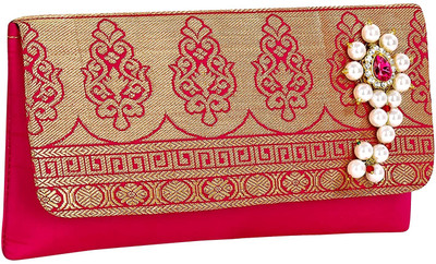 RICH INDIAS Casual Pink  Clutch