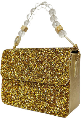 The Luxe Carry Party Gold  Clutch