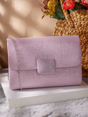 ZEVORA Casual Pink  Clutch