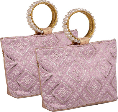 KUBER INDUSTRIES Party Purple  Clutch(Pack of: 2)