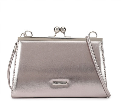 Fastrack Silver Sling Bag Plain
