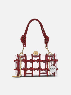 Lavie Luxe Party Red  Clutch