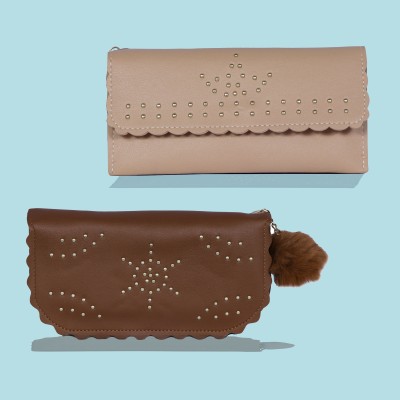 HAWAI Casual, Formal, Party Beige  Clutch