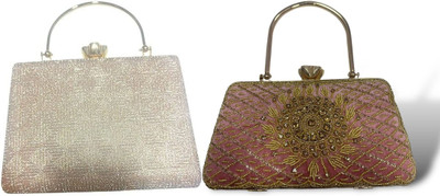 Seamount Party Gold, Pink  Clutch(Pack of: 2)