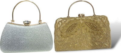 Seamount Party Silver, Gold  Clutch(Pack of: 2)