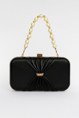 STLEX Casual, Party, Formal Black  Clutch