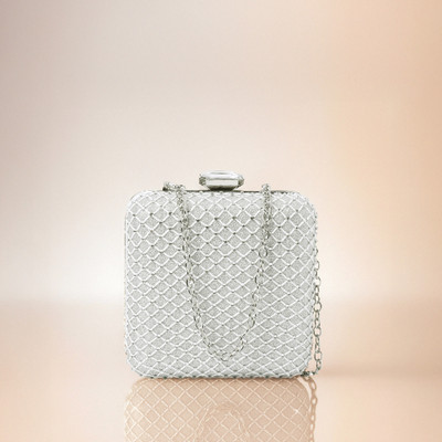 LINO PERROS Party Silver  Clutch