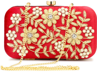 Zari and Fashion Party Red  Clutch