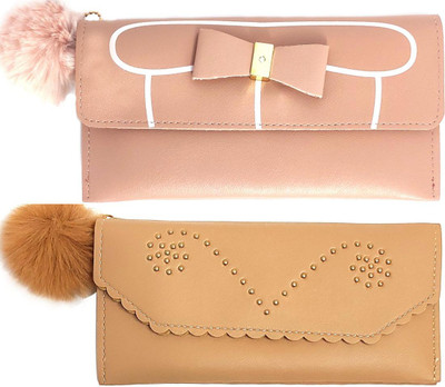 Mahabal Casual, Party, Formal Beige, Cream  Clutch(Pack of: 2)