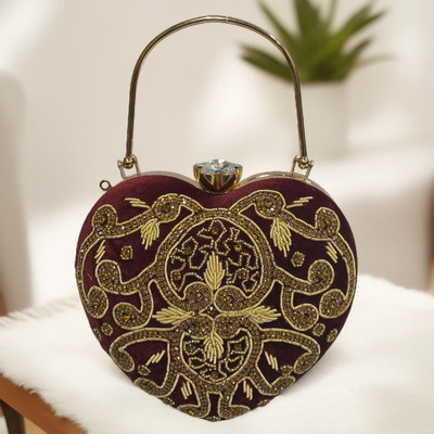 WILDMOuNT Party Maroon  Clutch