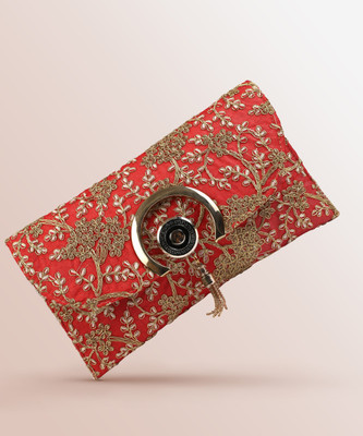 Fancy Walas Party Red  Clutch