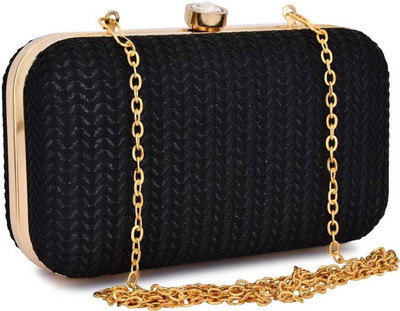 HouseOfCommon Casual, Formal, Party, Sports Black  Clutch