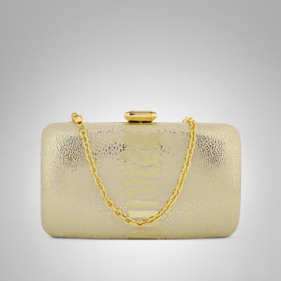 LINO PERROS Party Gold  Clutch