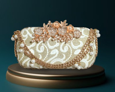 toowahandicraft Party Gold  Clutch