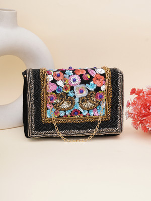 Fabbhue Party Multicolor  Clutch