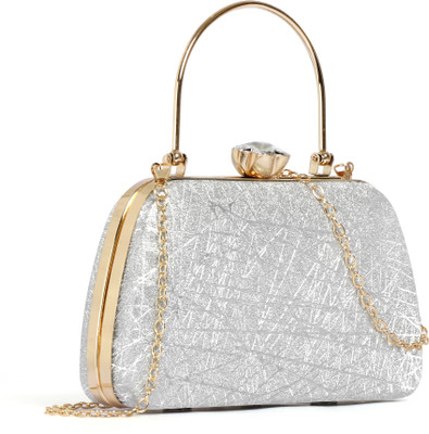 apery Party Silver  Clutch
