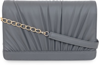 nohu Grey Sling Bag Glamorous Grace: Women's Smooth Leather Crossbody Sling Bag