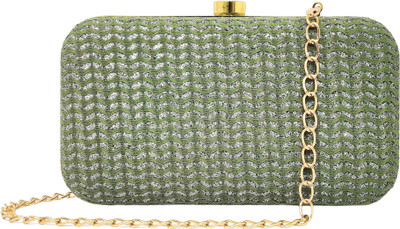 Fandu collection Party Green  Clutch