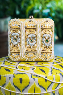 Sangria Party Gold  Clutch