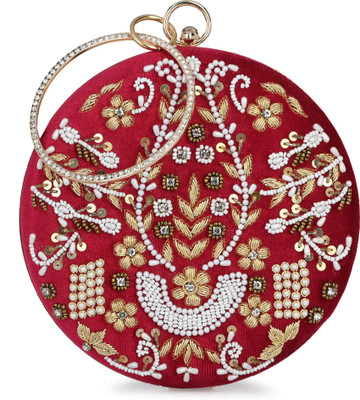 FOR THE BEAUTIFUL YOU Party Red  Clutch