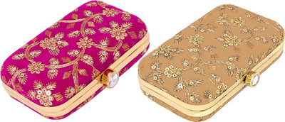 KUBER INDUSTRIES Party Multicolor  Clutch
