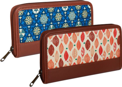 NFI essentials Casual Multicolor  Clutch(Pack of: 2)