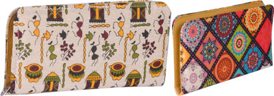 SUNVIKA House Casual, Party Multicolor, Beige  Clutch