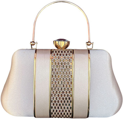 Lakshmi Sutra Party Gold  Clutch