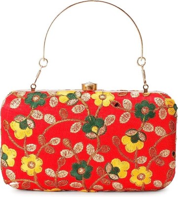 LONGING TO BUY Party Red, Green  Clutch