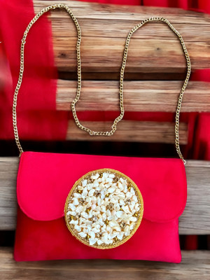Nimasha Urbane Party Red  Clutch