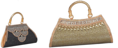 SUNVIKA House Party Black, Green  Clutch
