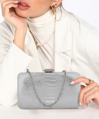 LINO PERROS Party Silver  Clutch