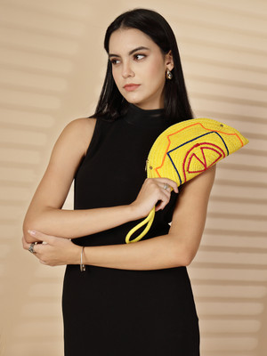ENSAC Casual Yellow  Clutch