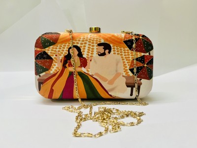 Candour Craft Party Multicolor  Clutch