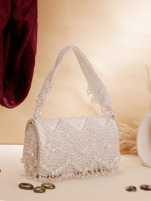 Swisni Casual White  Clutch