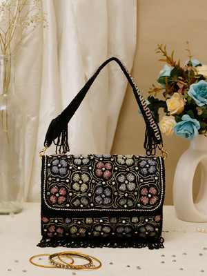 Swisni Casual Black  Clutch