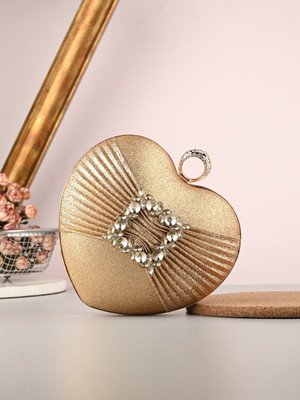 Toobacraft Party Gold, Cream, White  Clutch