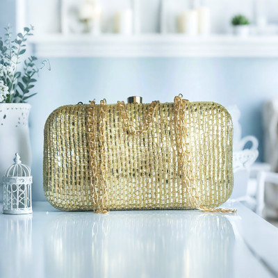 rani Party Gold  Clutch