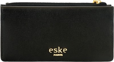 eske Women Casual, Formal, Evening/Party, Travel Black Genuine Leather Wallet(11 Card Slots)