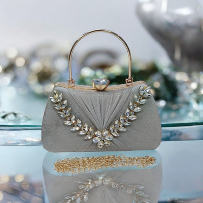 Falcon Bag Party Silver  Clutch