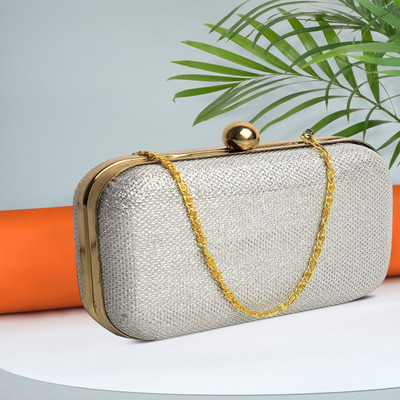 Toobacraft Party Silver  Clutch