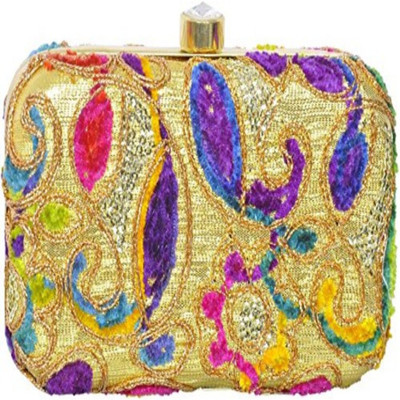 Tooba Handicraft Casual Multicolor  Clutch