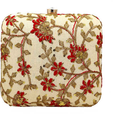 Tanishqa Creations Casual, Party Beige  Clutch