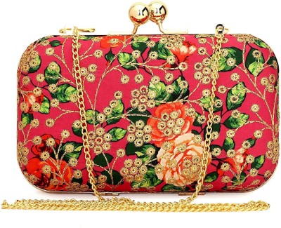 Toobacraft Party Pink, Multicolor, Light Green  Clutch