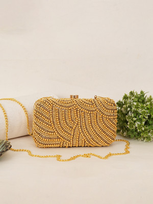 Fabbhue Party Silver  Clutch
