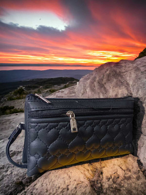 AARFA ENTERPRISES Casual Black  Clutch