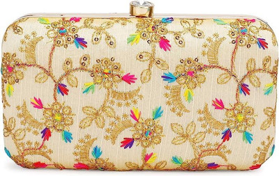 LONGING TO BUY Party Gold, Multicolor  Clutch